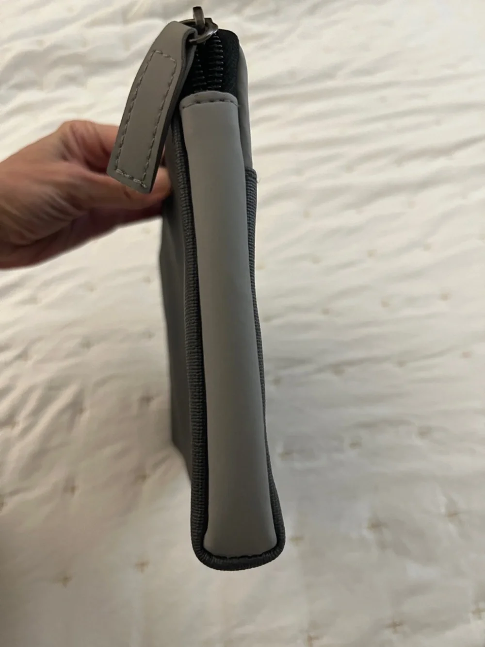 Tumi Gray and Black Two-Tone Toiletry Pouch